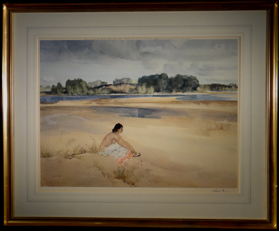 signed limited edition print, Anne-Marie by The Loire, sir william russell flint