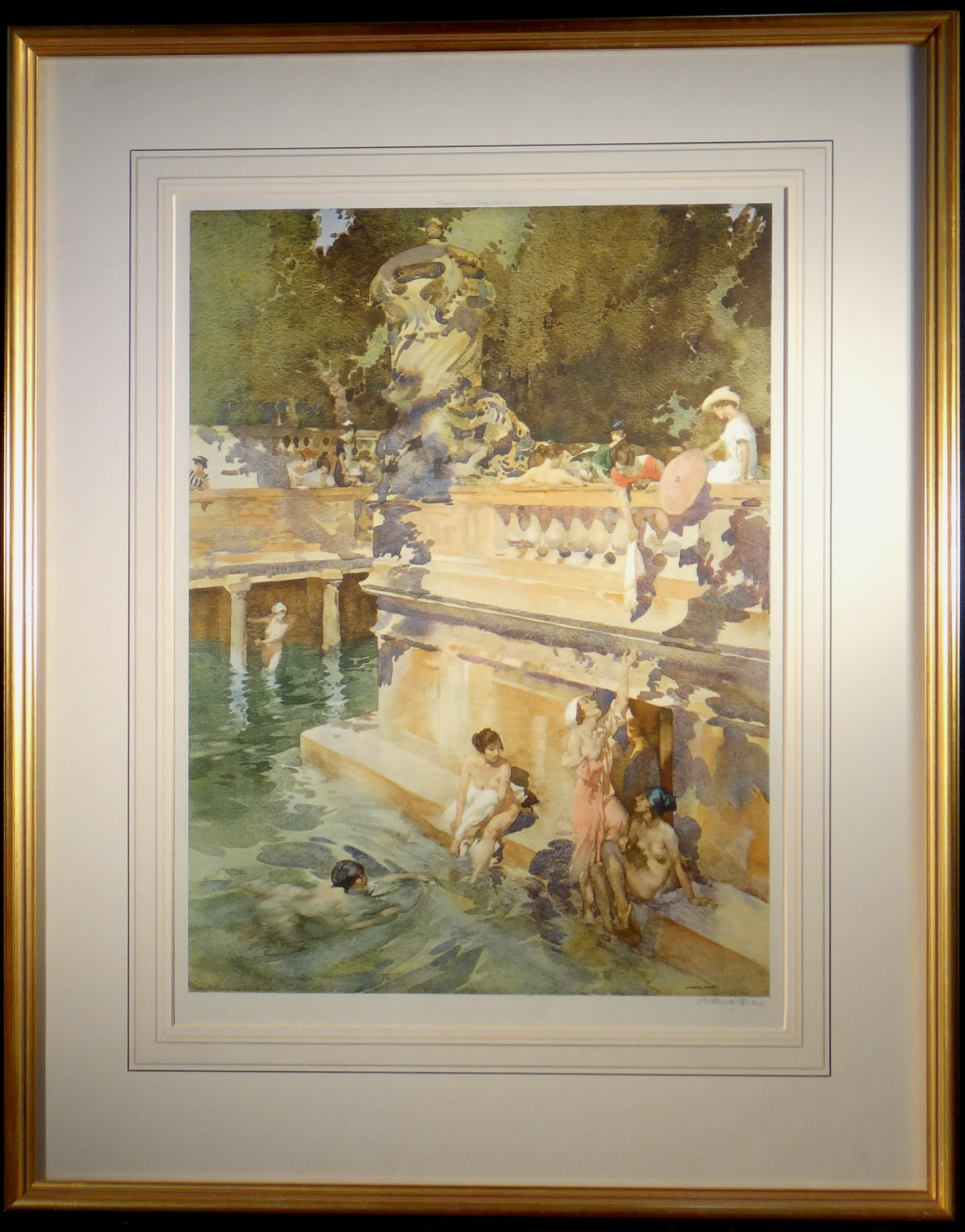 signed limited edition print, The Hedonists, sir william russell flint