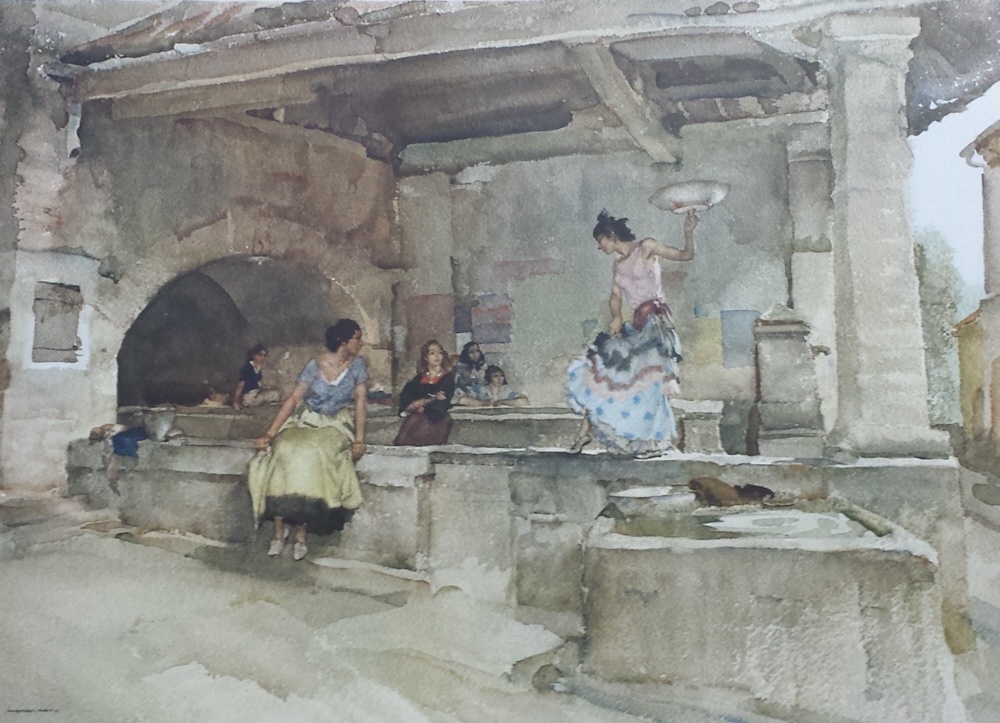 signed, limited edition,print, russell flint Provencal Caprice russell flint Provencal Caprice