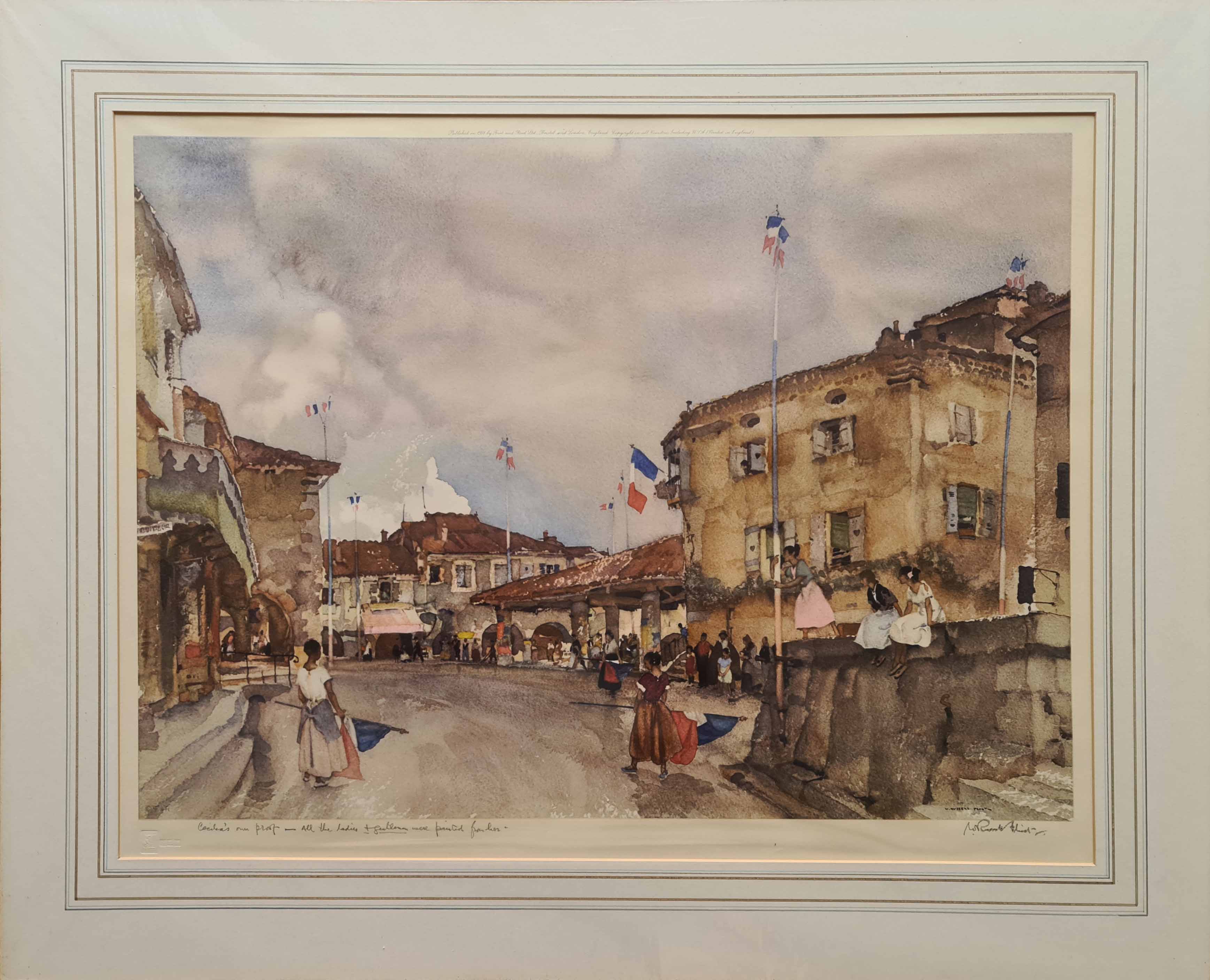 russell flint, le Quatorze Juillet, signed limited edition print