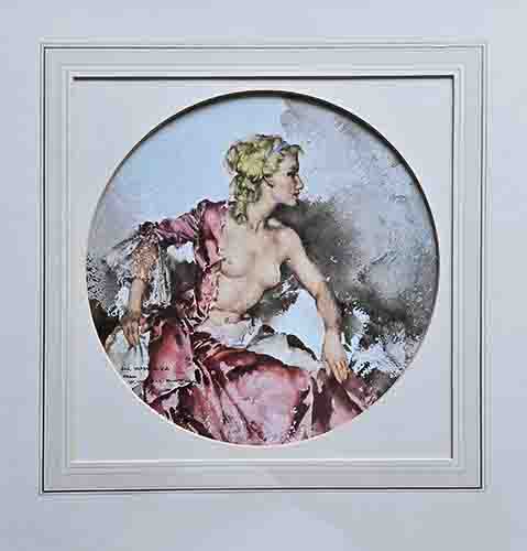 russell flint, Ray as madame du Barry, print