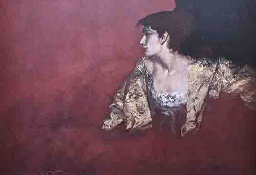 russell flint, Red Background, print russell flint, Red Background, print