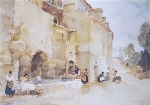 sir william russell flint, Rival Tale Bearers, Le Castellet calendar print