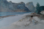 russell flint, Roxanne by the Ardeche, limited edition print