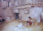 sir william russell flint Scrap of Newspaper calendar print