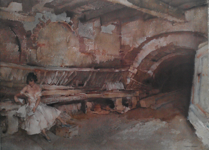 russell flint, Signed Limited Edition Print Secret Retreat russell flint Secret Retreat