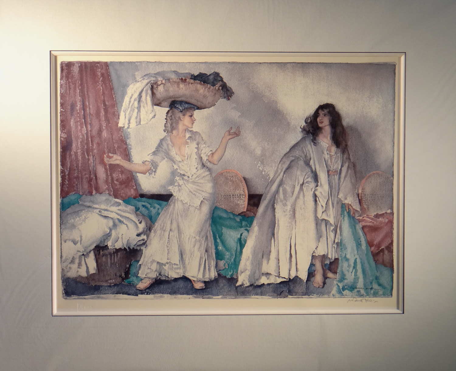 signed limited edition print, the balance, sir william russell flint