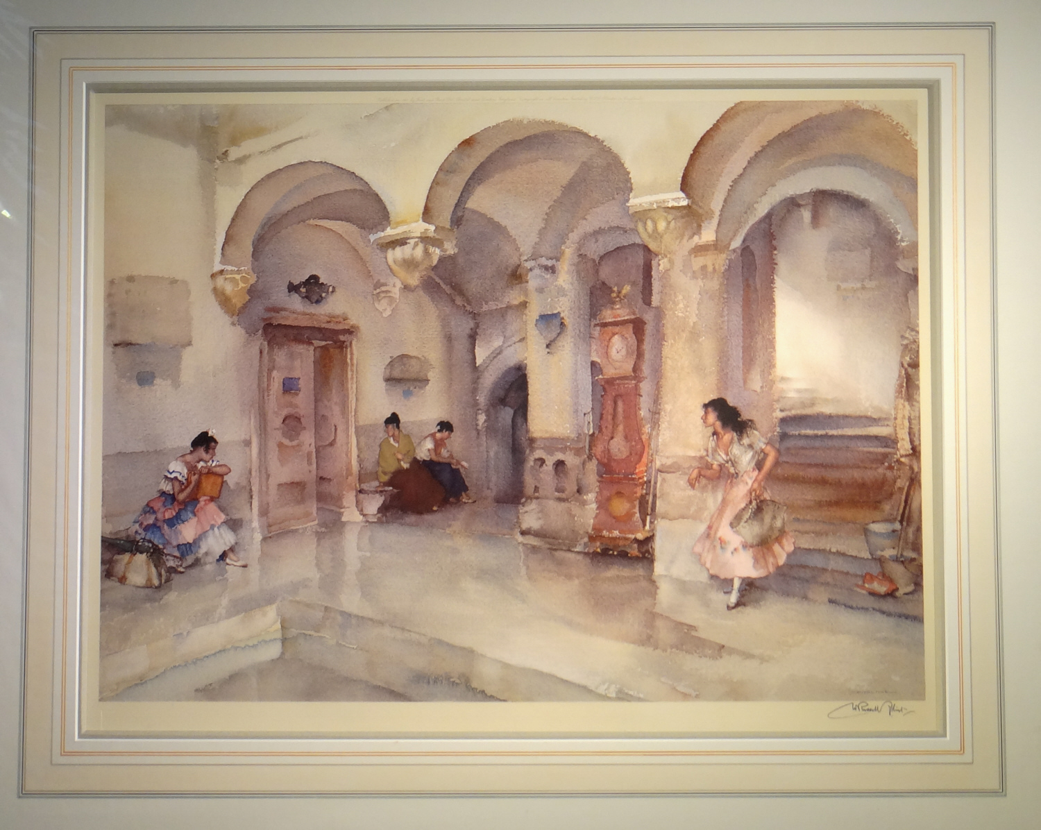 russell flint, signed limited edition print, la marie Manosque russell flint, la marie Manosque, signed limited edition print