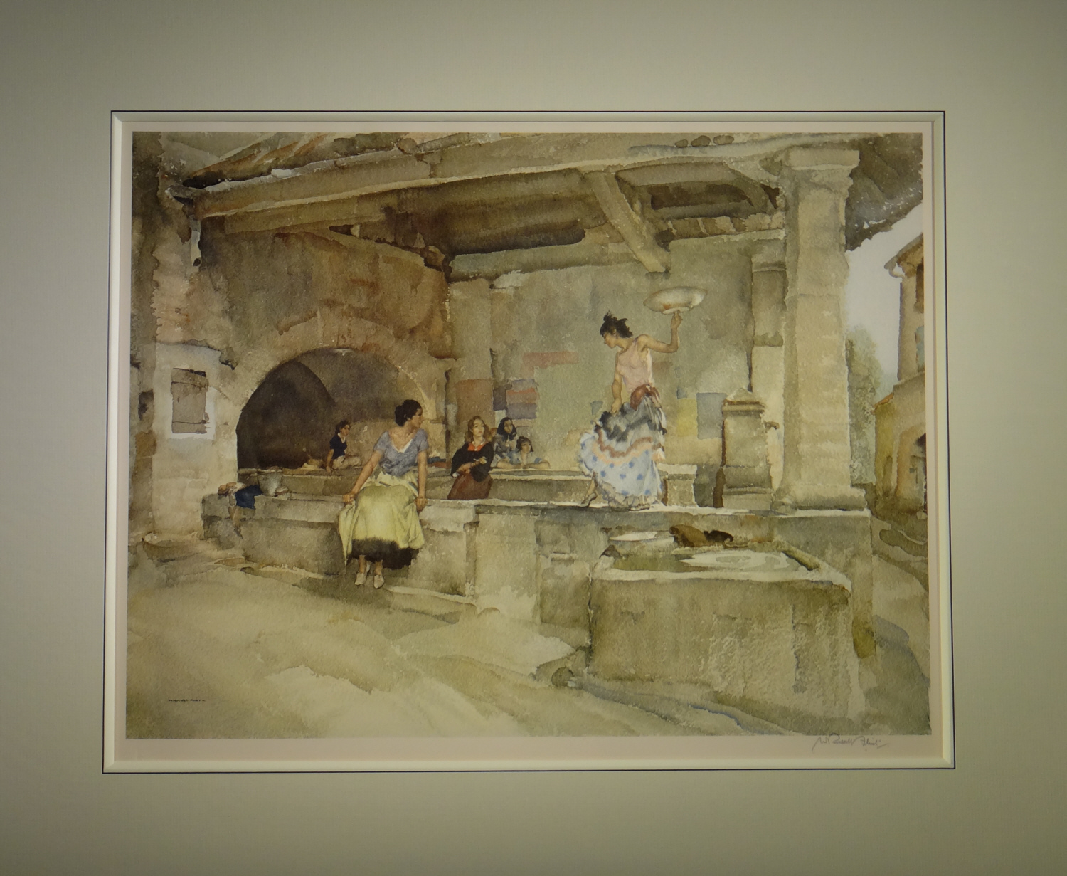 russell flint, signed limited edition print, provencal caprice russell flint, provencal caprice, signed limited edition print