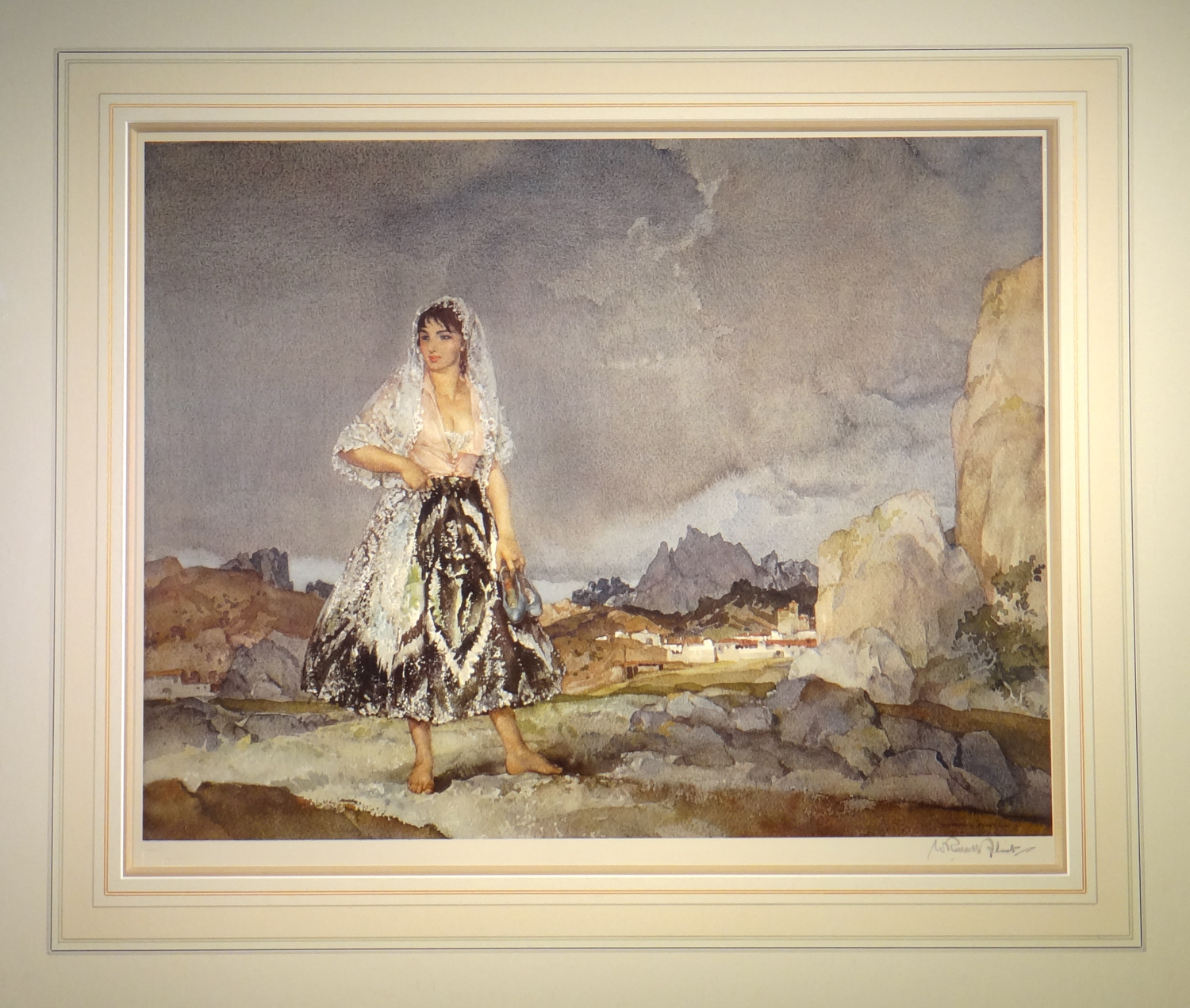 russell flint, Rosalba, signed limited edition print