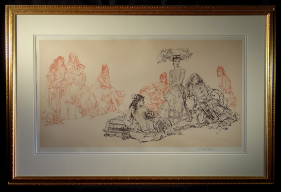 signed limited edition print, studies of Cecilia, sir william russell flint