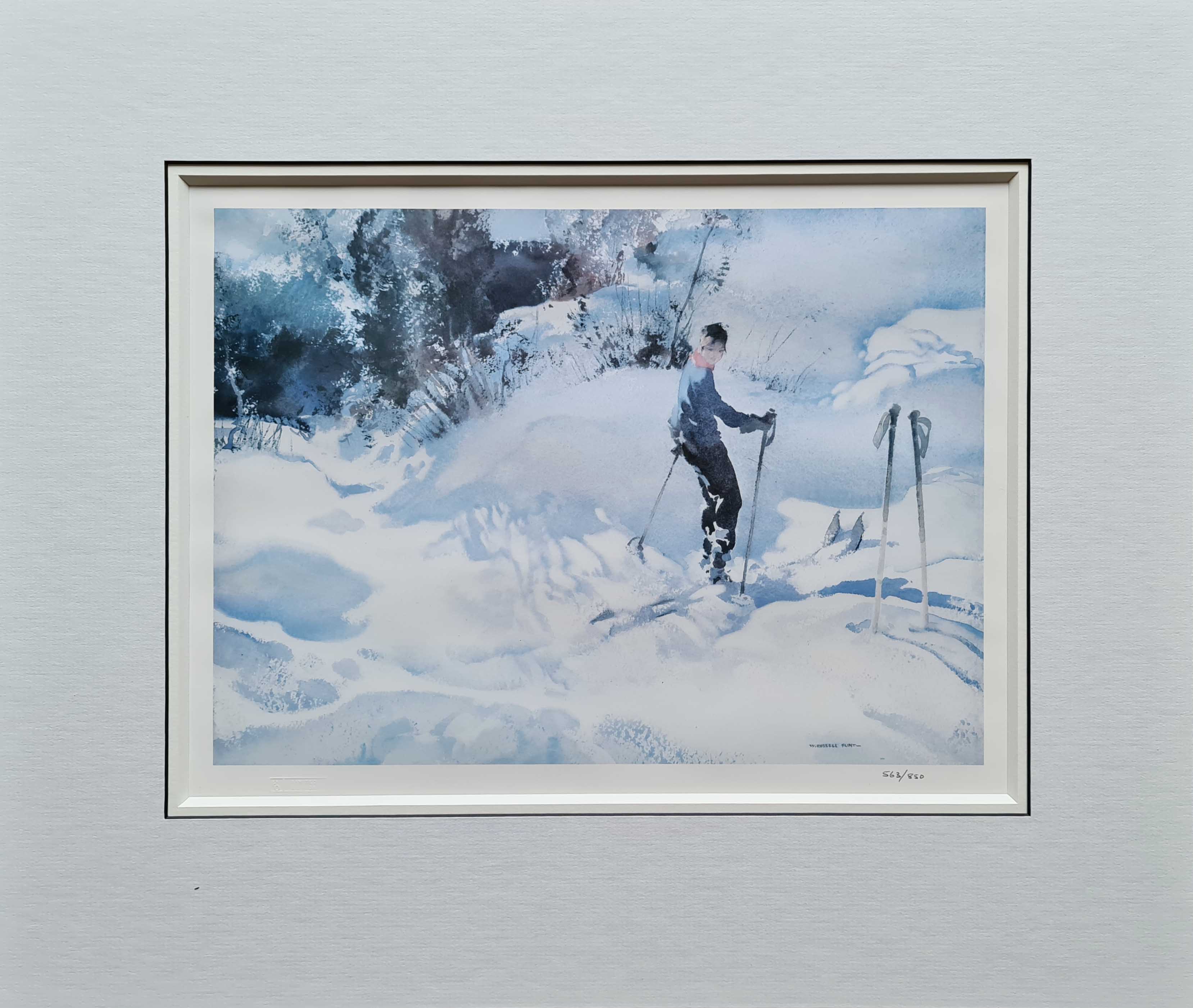russell flint, snow, print