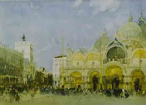 russell flint St. Marks Venice