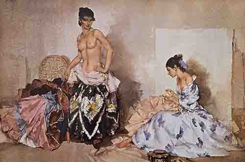 sir russell flint Studio Accessories, print sir russell flint Studio Accessories, print