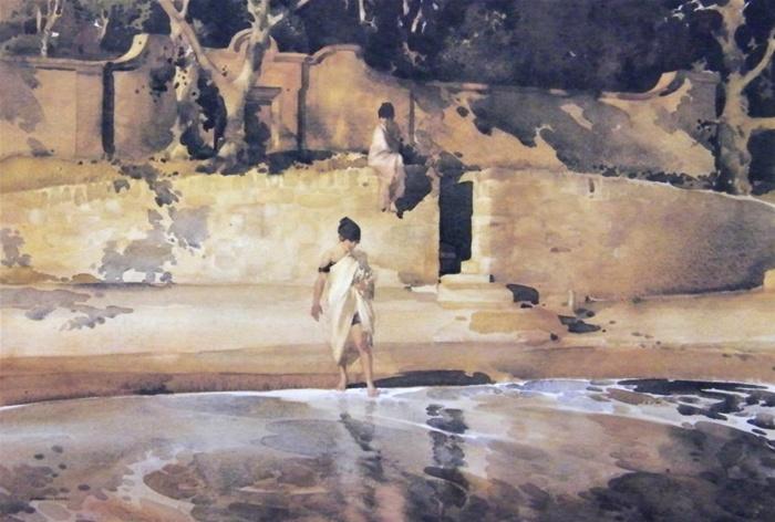 sir william russell flint sunlit bastion