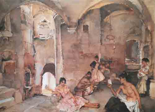 sir william russell flint Symposium at Lucenay limited edition print