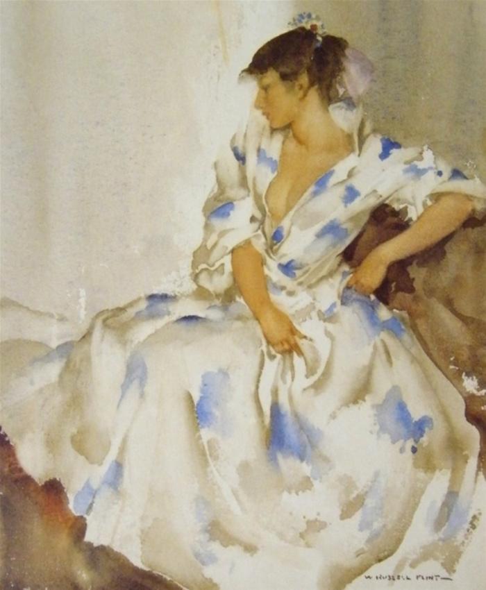 sir william russell flint terisitas flowery robe