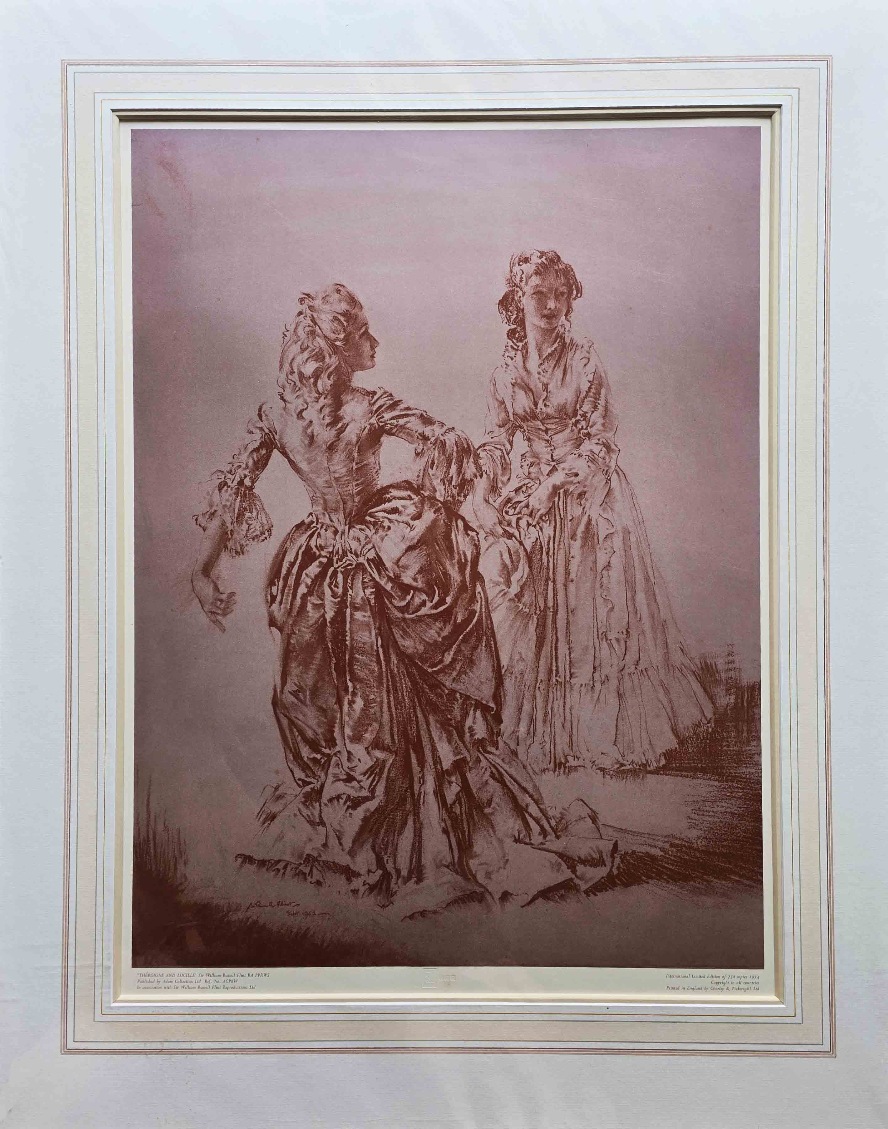 russell flint theroigne and lucille print
