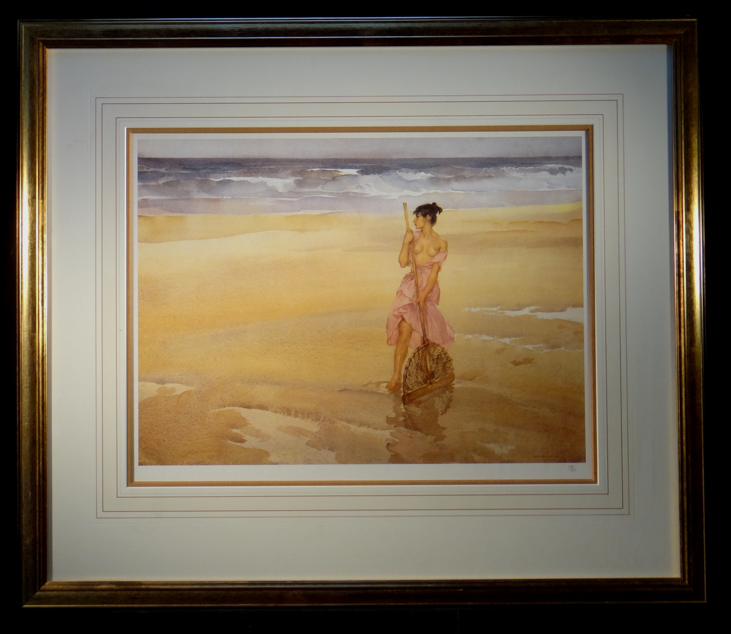 limited edition print, unsuccessful shrimper, sir william russell flint